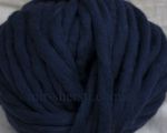 Мериносовая толстая пряжа для вязания - темно-синий