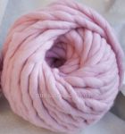 Толстая пряжа для вязания - светло розовый
